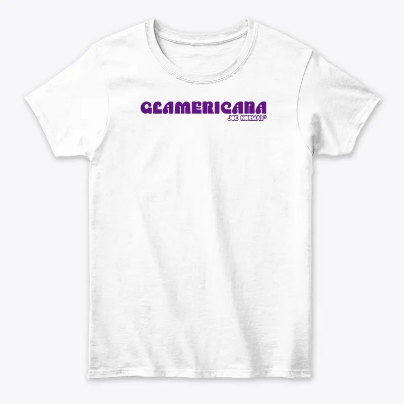 Glamericana purple slogan (Joe Normal)